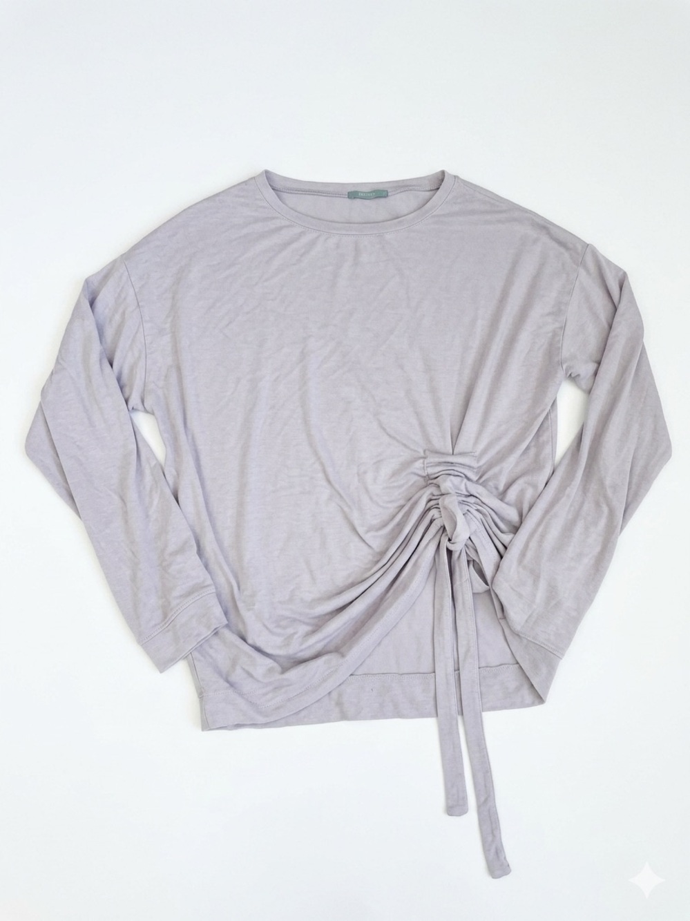 United Colors Of Benetton vintage Lavender Side-Tie Long Sleeve Top